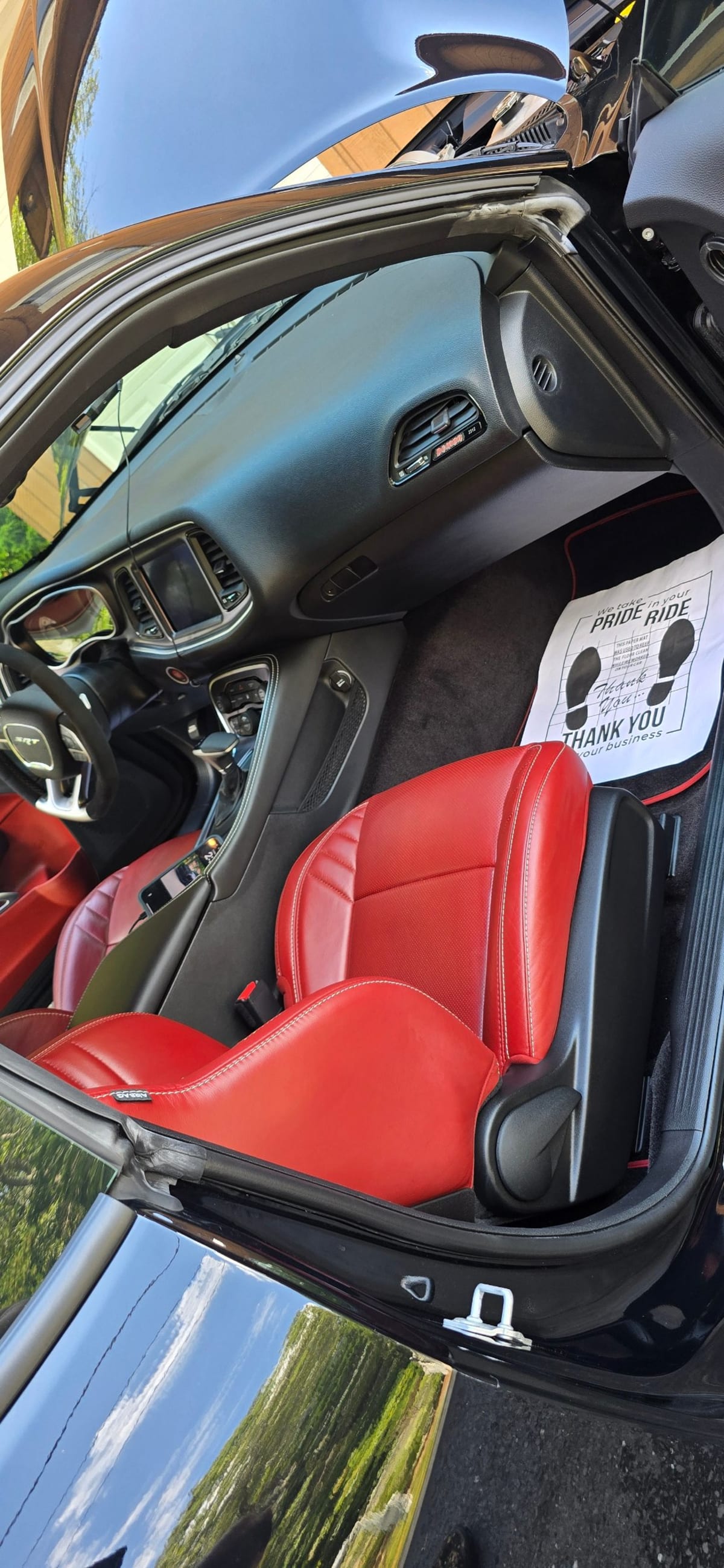 Red leather, reset by Jarets Detailing, Manchester